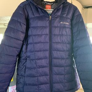 Columbia warm winter coat thermal coil jacket size Large Blue